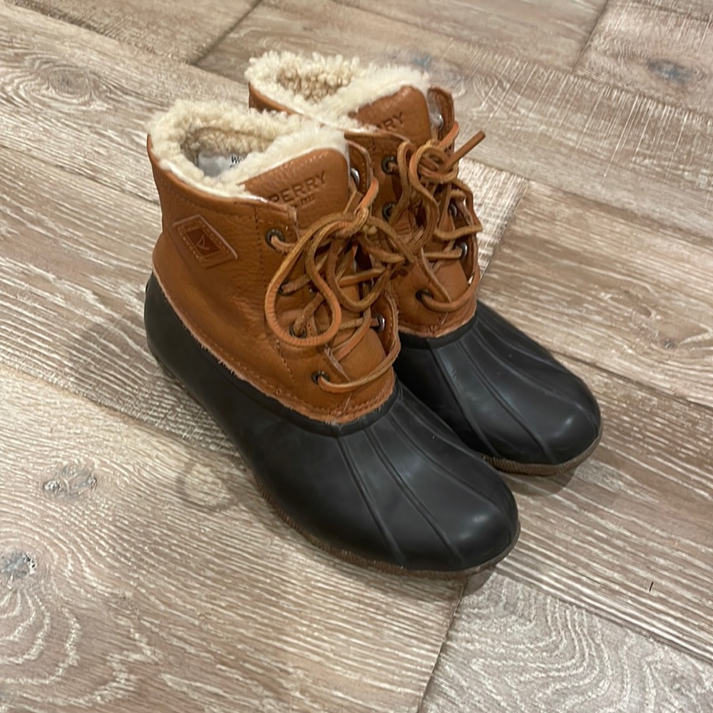 Sperry Leather and Fur Boots